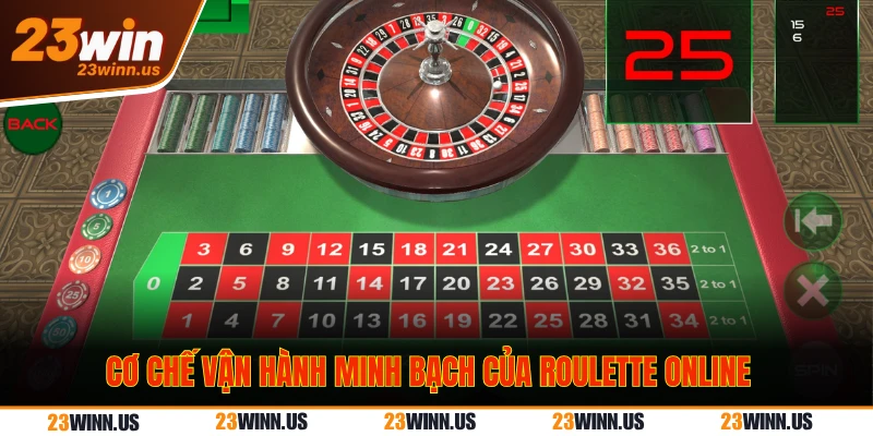 hoạt động minh bạch Roulette online
